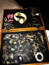 jewelry box with costume jewelry