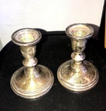Towle Sterling weighted candle holders