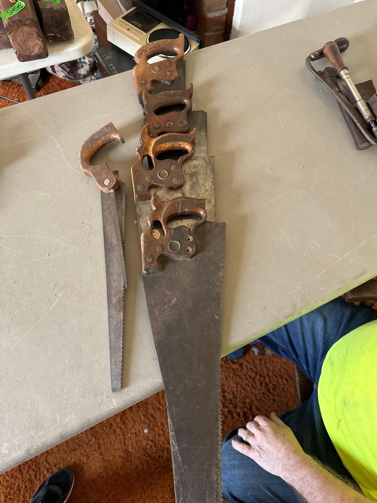 5- vintage hand saws