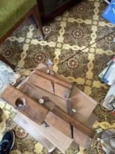 3- vintage side beam molding wood planes