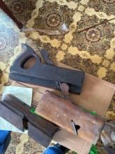 3- vintage side beam molding wood planes