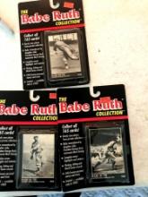 3- packs babe Ruth collection cards