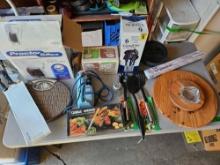 Assorted lot, mostly kitchen items.