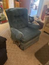 Lane recliner chair, light blue