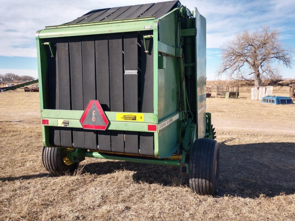 JD 530 Baler, String Tie, Gathering Wheels, Works Good, sn687631