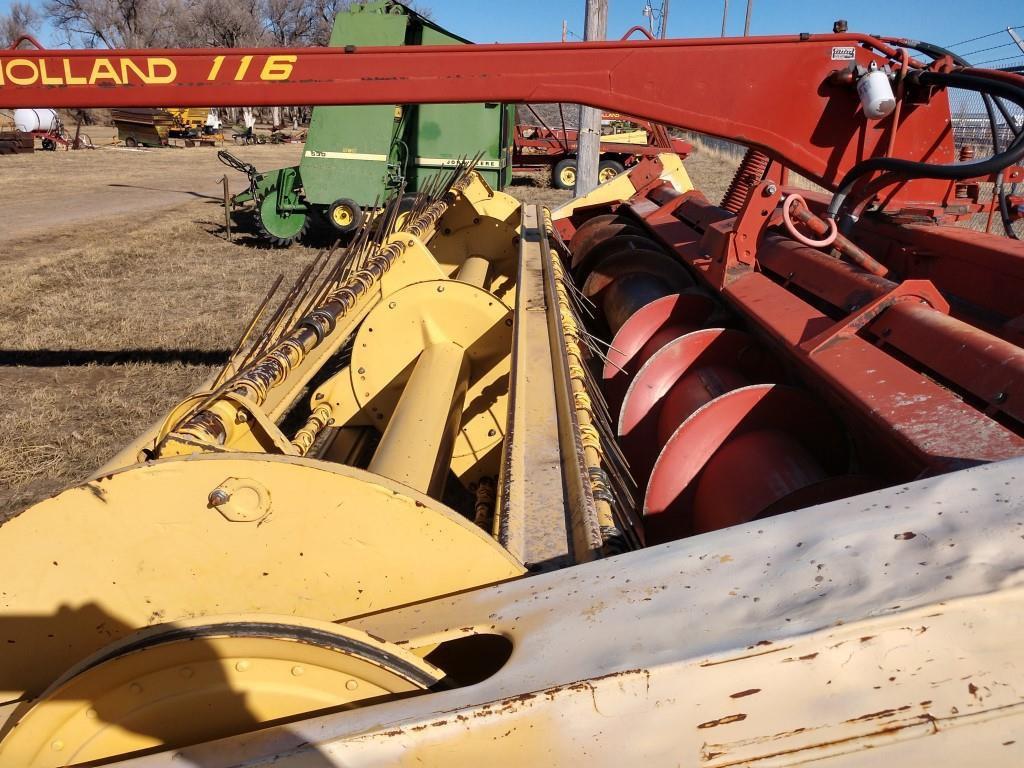 NH 116 Hydroswing Swather, 16 ft., Good Condition