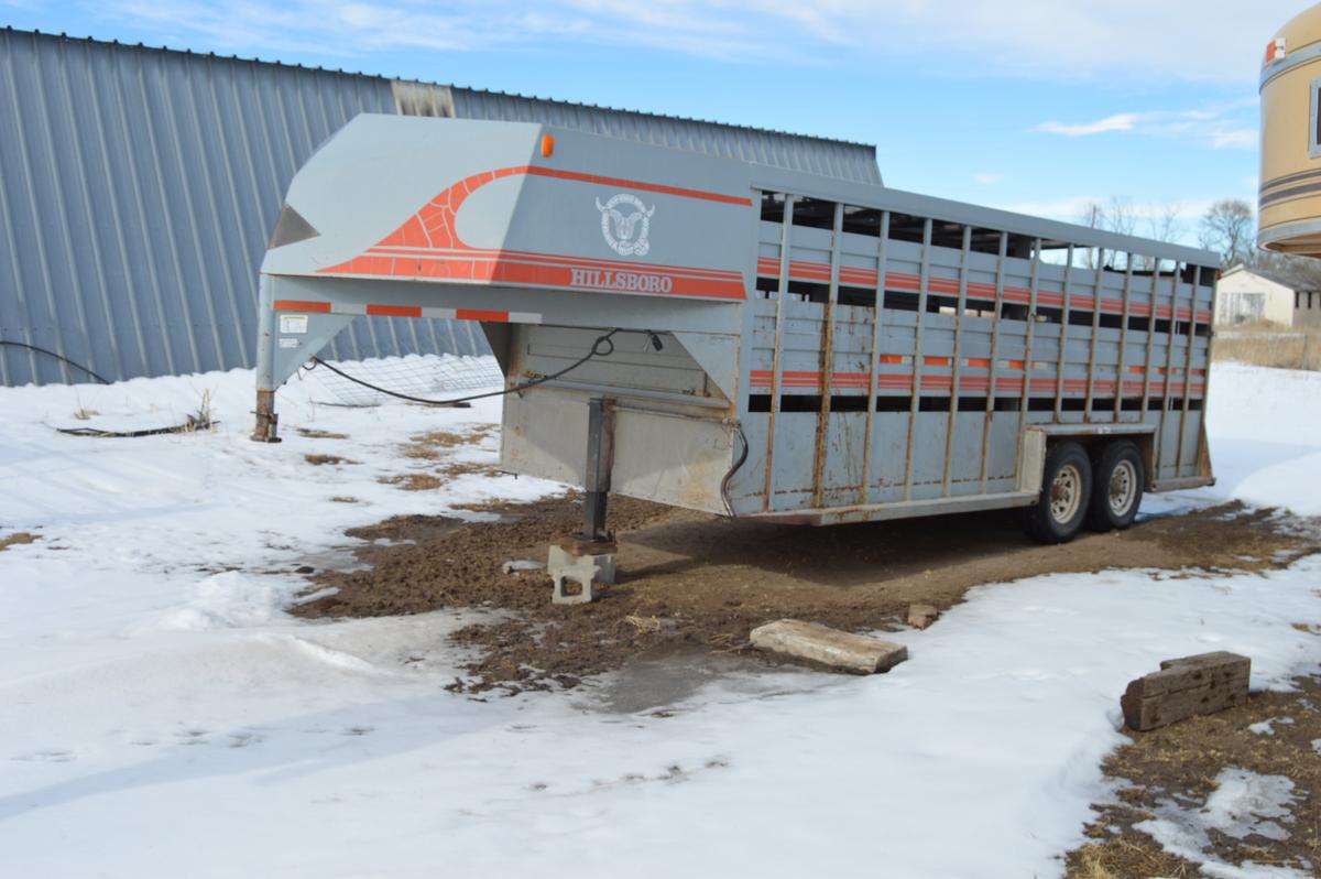 1994 Hillsboro GN Stock Trailer,