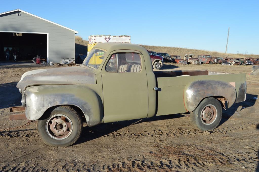 1955 Studebaker pickup V8 OD rear end, partially restored, #V19