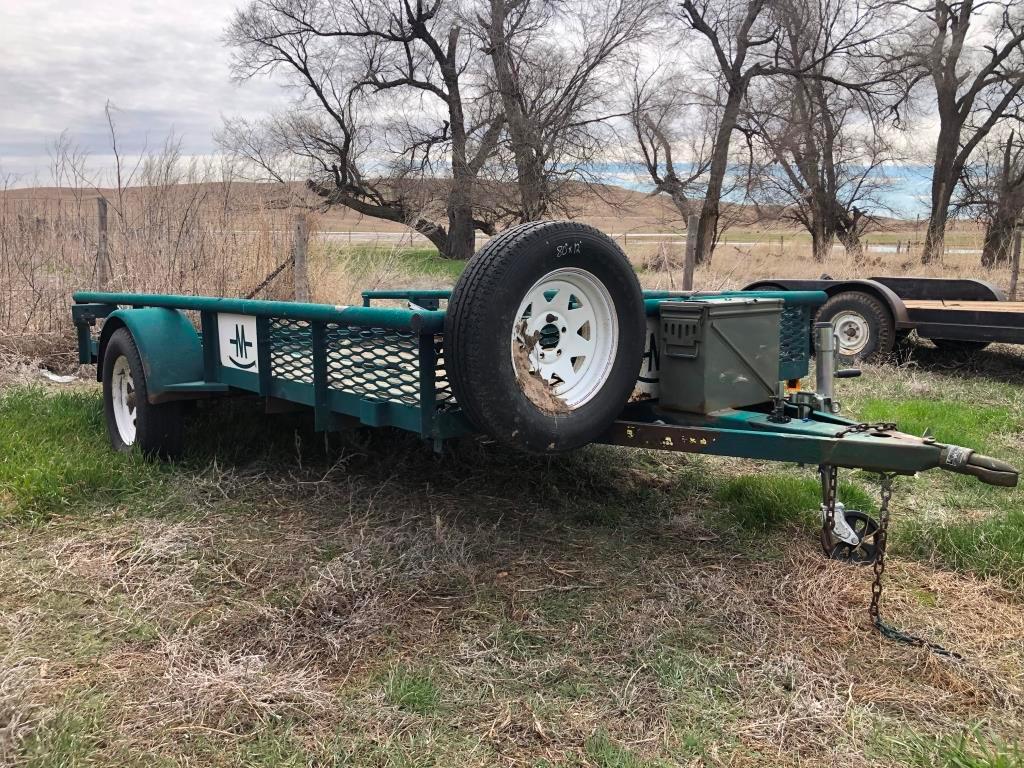 Doolittle Single Axle Flatbed Trailer,12 ft. x 80 in.