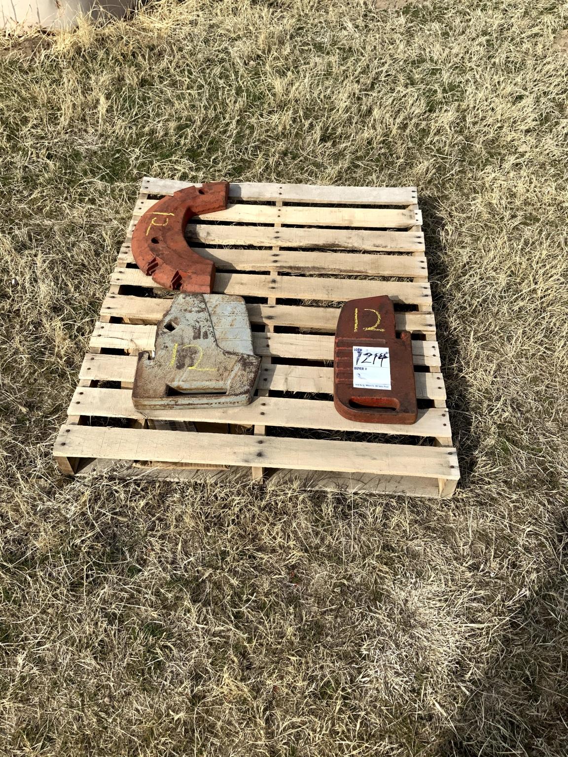 2-Front Tractor Weights, Half of a Rear Wheel