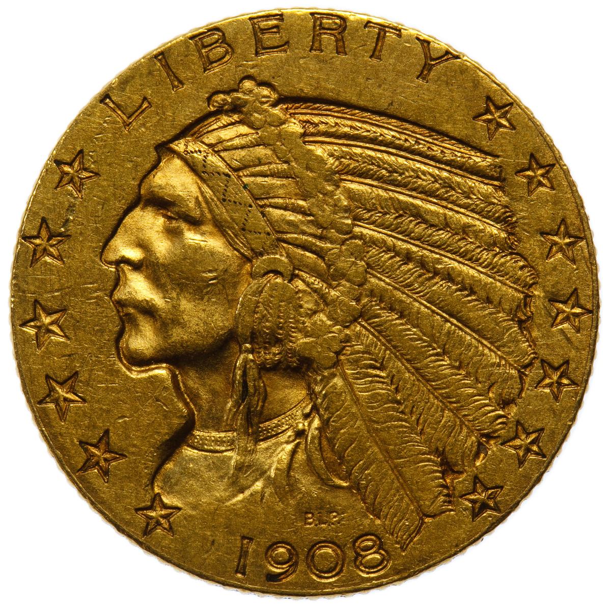 1908 $5 Gold