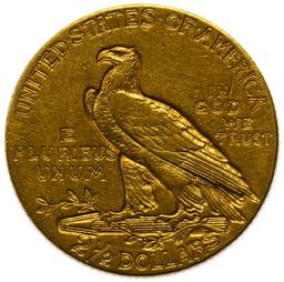 1908 $2 1/2 Gold