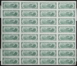 2003 $2 FRN Uncut Sheets