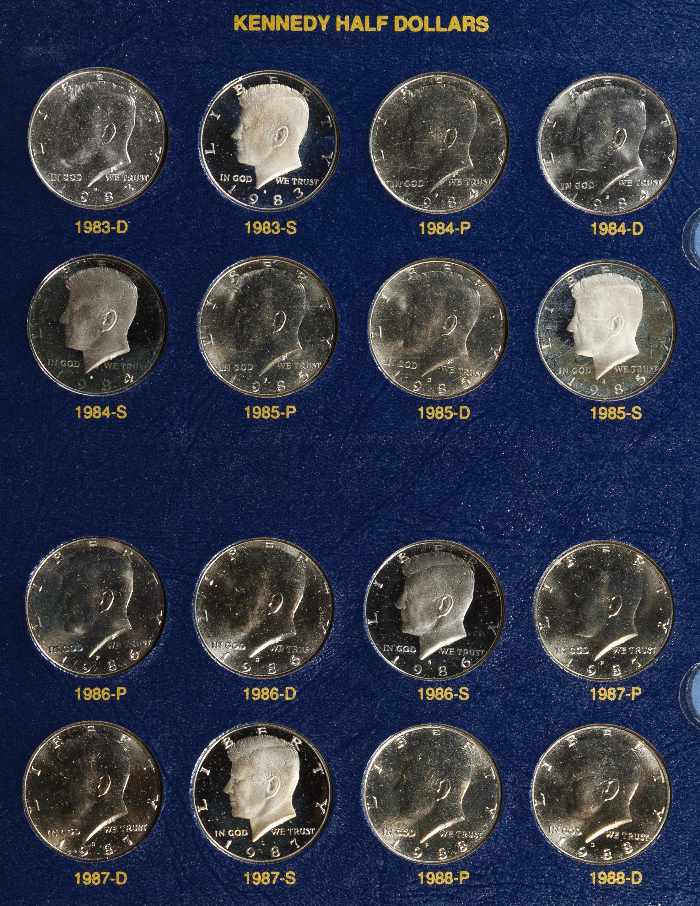 1964-1999 Kennedy 50c Set