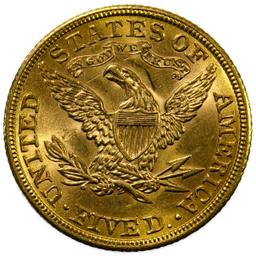 1908 $5 Gold Unc.