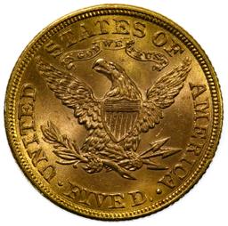 1900 $5 Gold Unc.