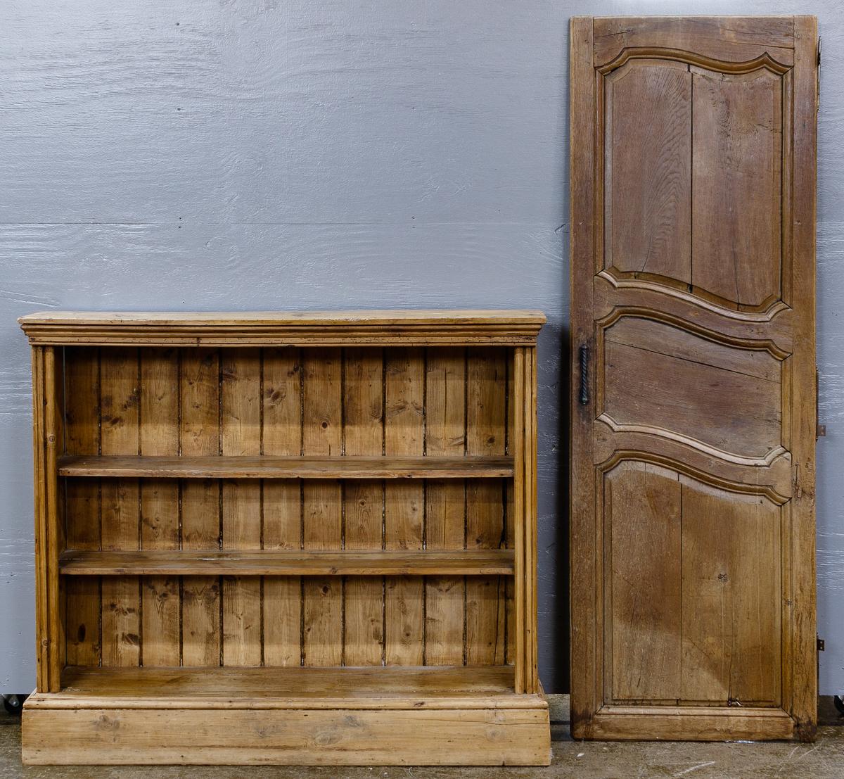 Pine Open Cabinet and Oak Door