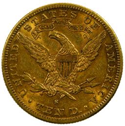 1889-S $10 Gold AU