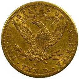 1887-S $10 Gold AU