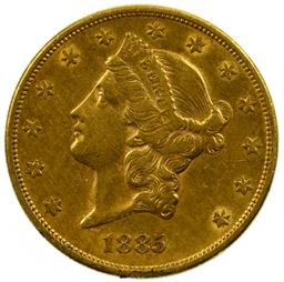 1885-S $20 Gold XF/AU