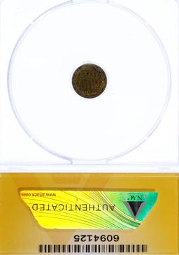 1871 50c California Gold AU-50 Details ANACS