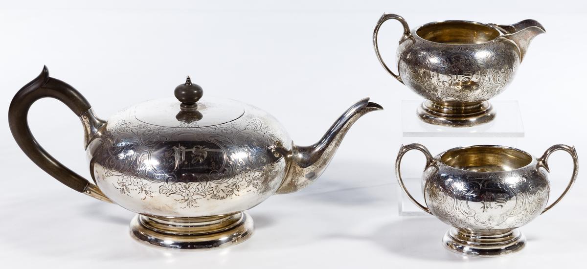 Birks 'London-Engraved' Sterling Silver Tea Service
