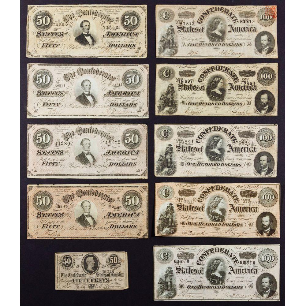 Confederate Currency Assortment