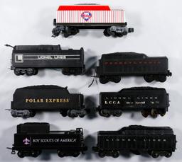 Lionel Model Train Tender Assortment