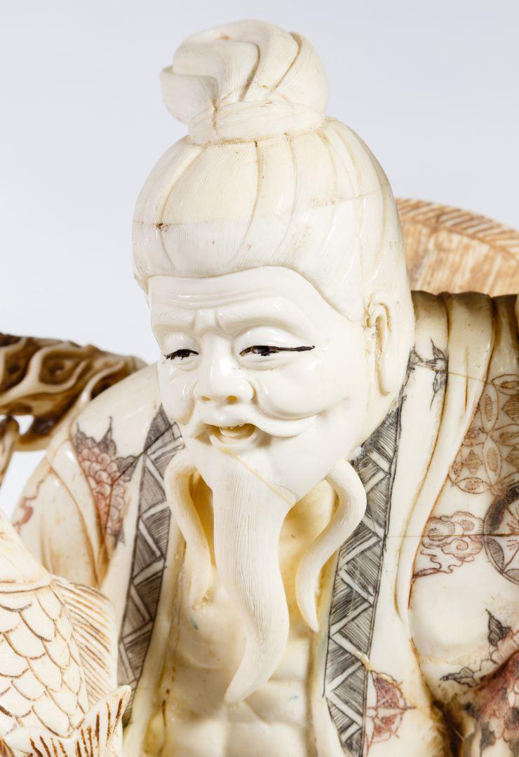 Asian Bone Veneer Sculpture