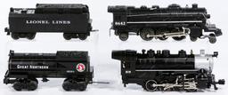 Lionel Model Train Steam Locomotive and Tender Assortment