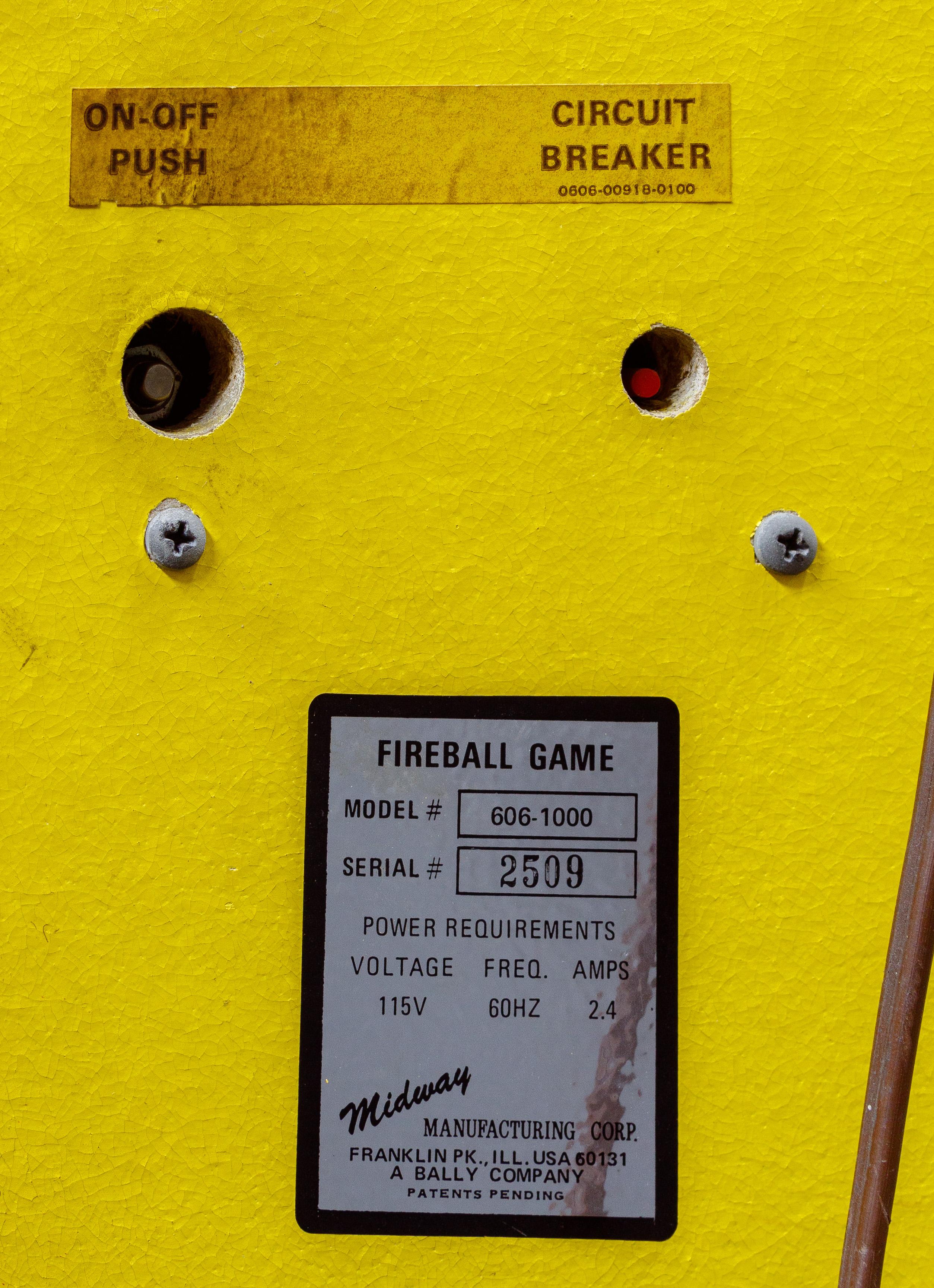 'Fireball!' Pinball Machine by Bally