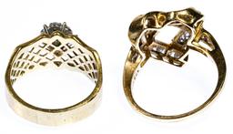 14k Gold and Diamond Rings