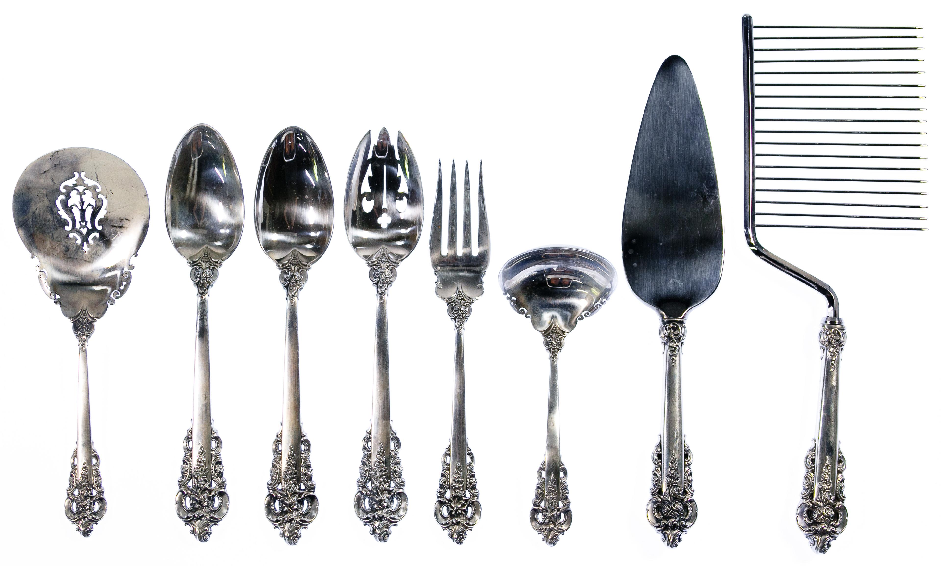 Wallace 'Grande Baroque' Sterling Silver Flatware Service