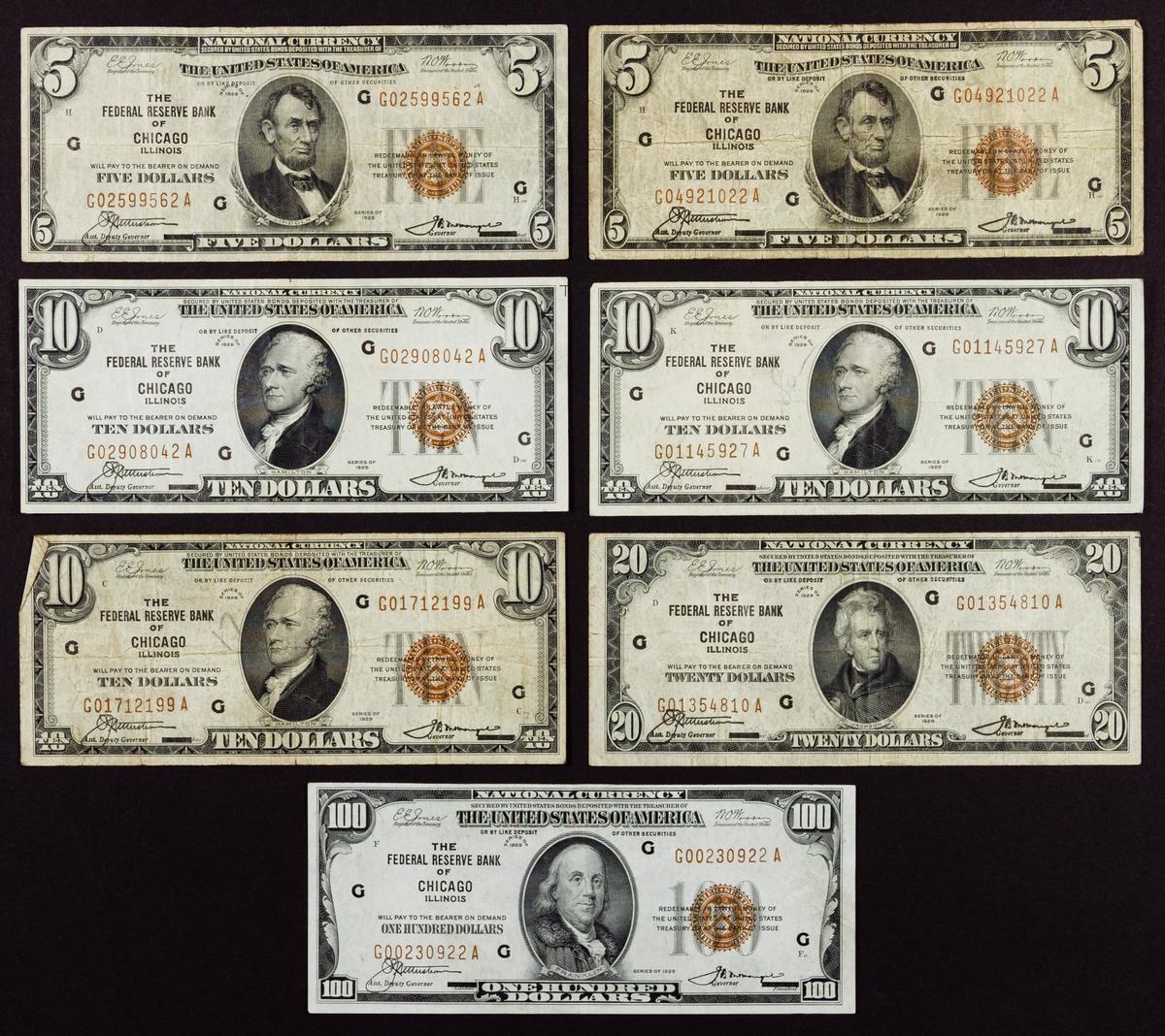 US National Chicago Bank Note Assortment