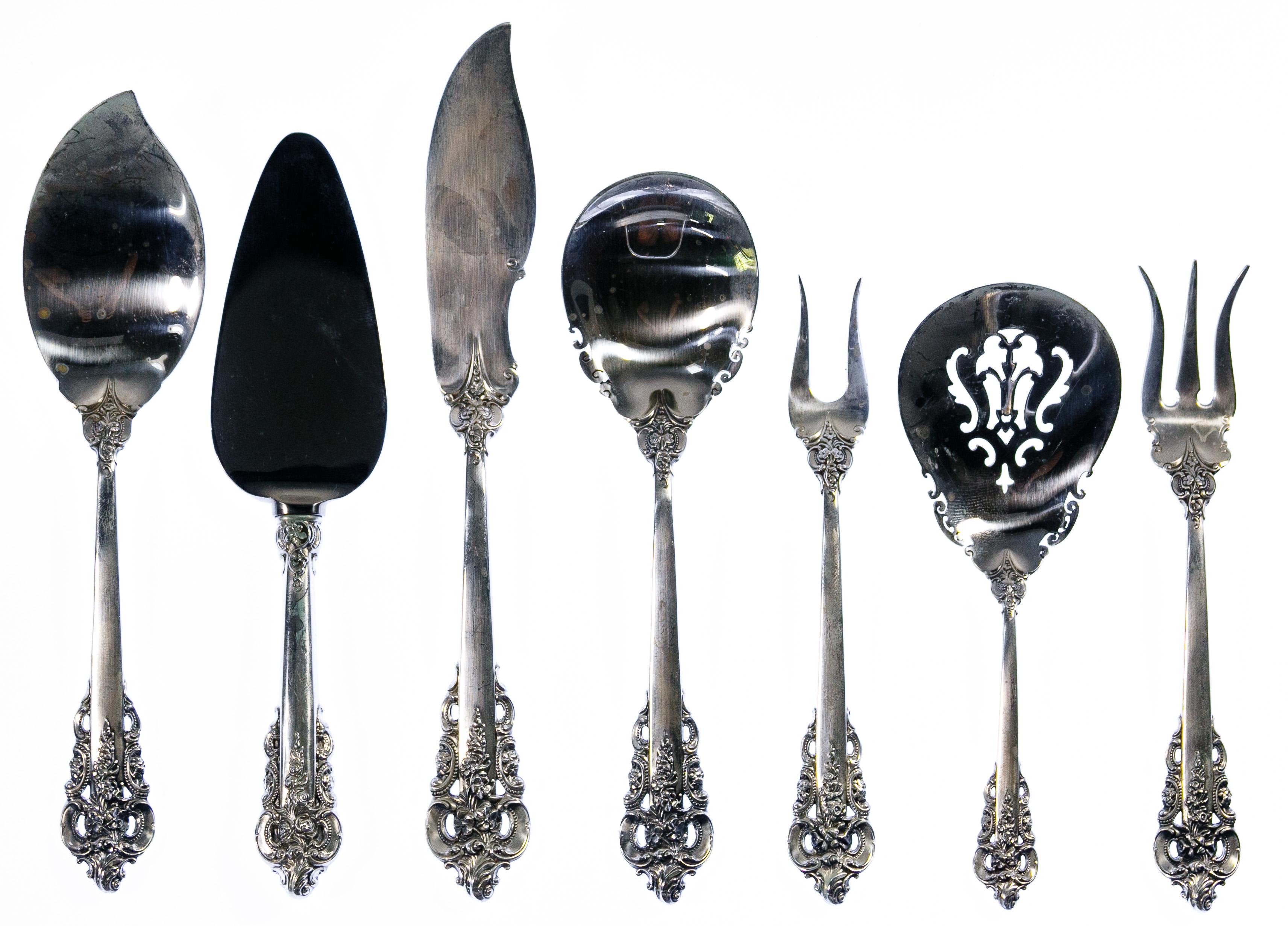 Wallace 'Grande Baroque' Sterling Silver Flatware Service