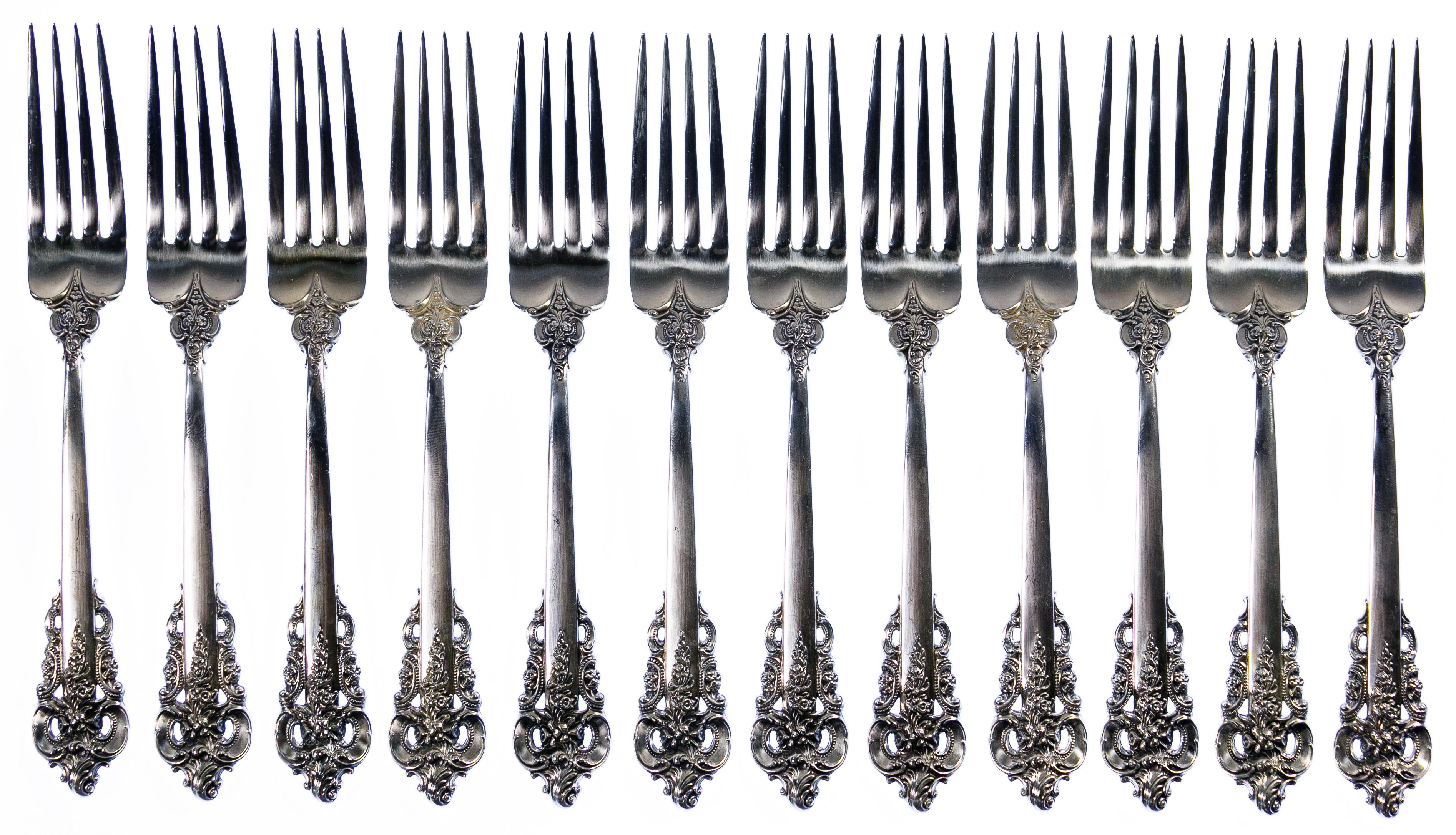 Wallace 'Grande Baroque' Sterling Silver Flatware Service