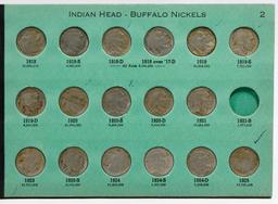 1913-1938 Buffalo 5c Near Set