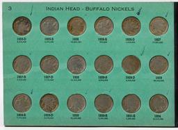 1913-1938 Buffalo 5c Near Set