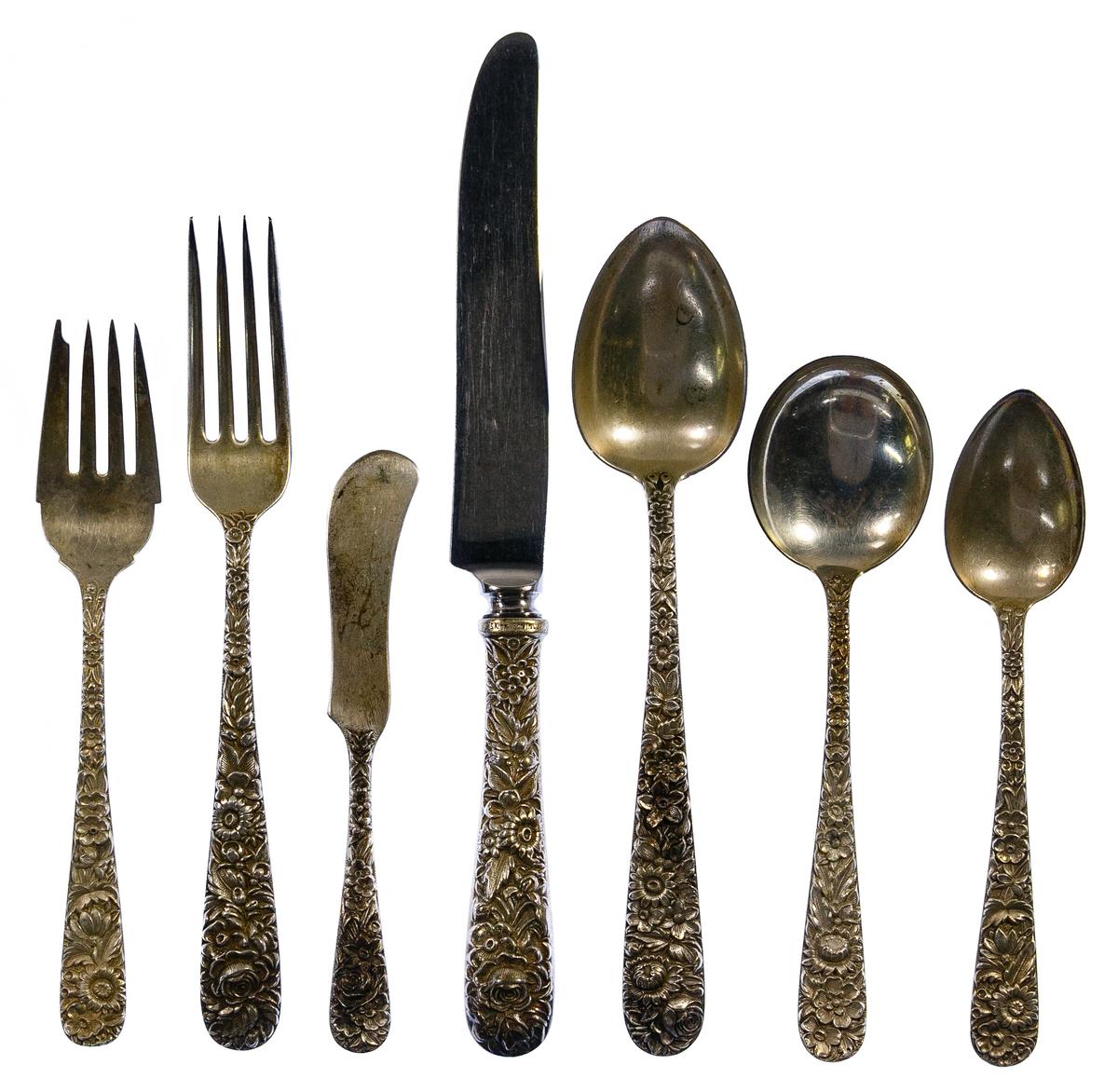 S Kirk & Son 'Repousse' Sterling Silver Flatware