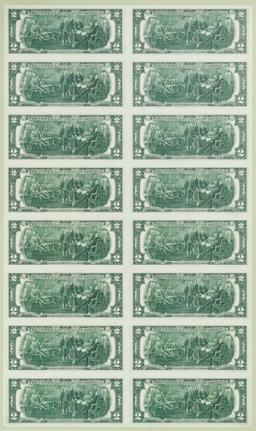 1976 and 1981 Uncut Currency Sheets