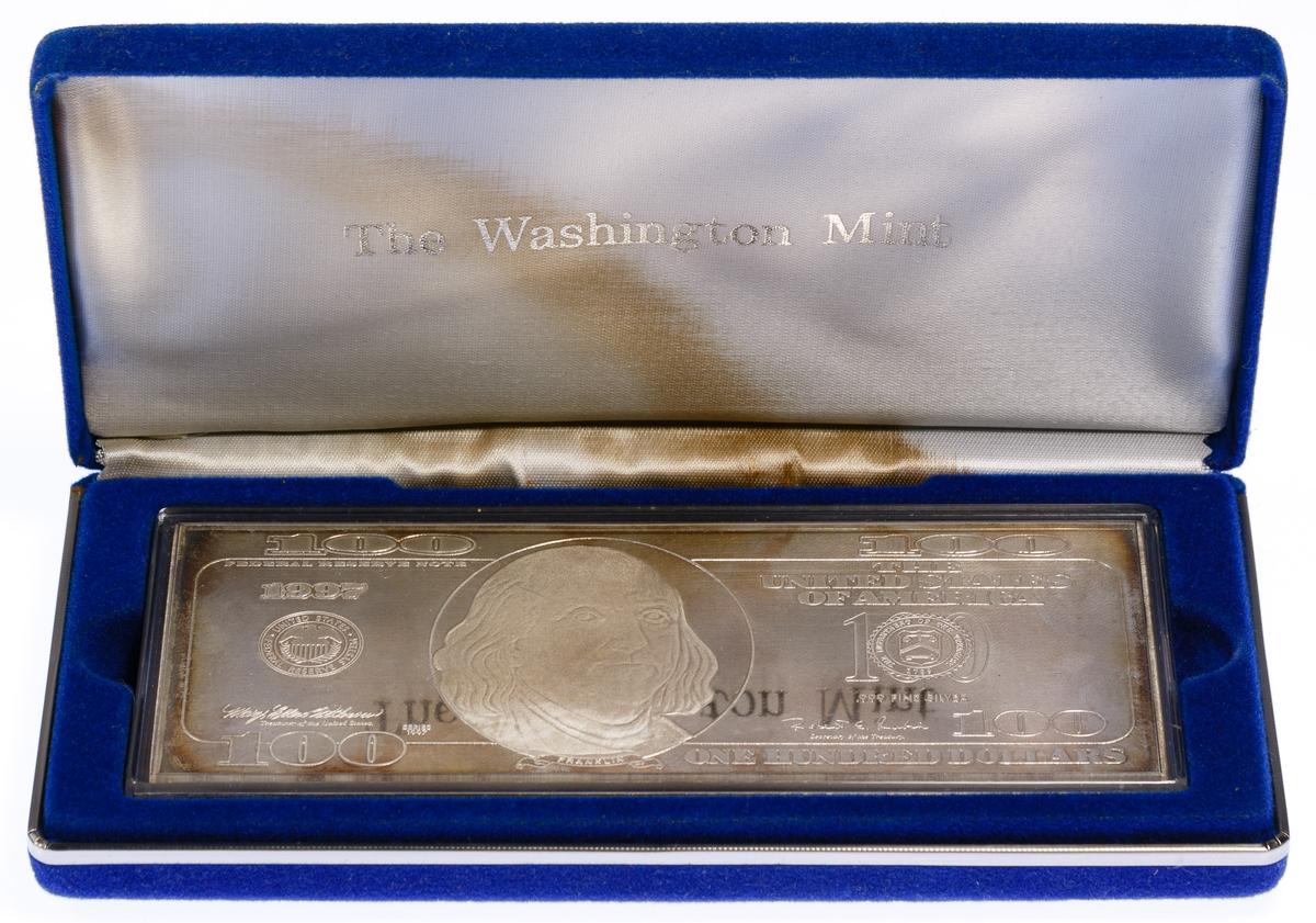 1997 $100 Fine Silver (999) Federal Reserve Note