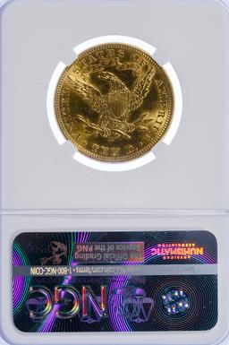 1907-D $10 Gold Unc. Details NGC