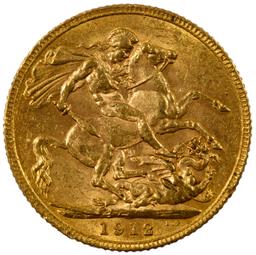England: 1912 Gold Sovereign