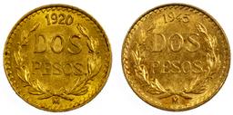 Mexico: 2 Pesos Gold