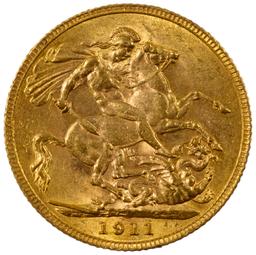 England: 1911 Gold Sovereign