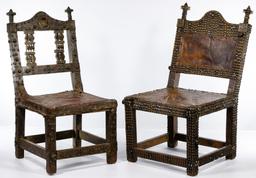 Ghana Ashanti Oak Court Chairs