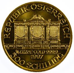 Austria: 1997 Gold 500 Schillings Philharmonic