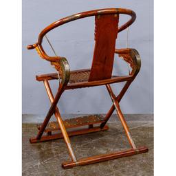 Asian Wood Folding Chair