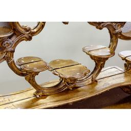 Italian Rococo Mirrored Wall Shelf