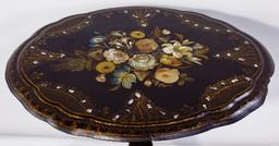 Victorian Papier-Mache Table and Glass Table